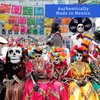 Mexican Party Banners (5 Pack - 10 Plastic Flag Designs per Banner) - Papel Picado Dia de Los Muertos Decorations for Altar - Day of The Dead Banners - Day of Dead Decor