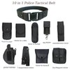 ZGJINLONG 10 in 1 Police Tactical Belt Portable Gift Box Duty Security Guard Belt,Law Enforcement Tactical Equipment System Set (Black, 10pcs