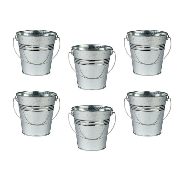 Teacher Created Resources Buckets Set, Set of 6, Metal (TCR6076)