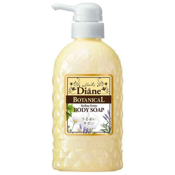 Moist Diane Botanical Organic & Natural Body Wash for Women & Men, Hydrating & Moisturizing Body Soap/Gel with Pump, Paraben-Free for Baby, Kids, Sensitive Skin, Dry Skin, Sicilian Fruits 16.9 fl oz
