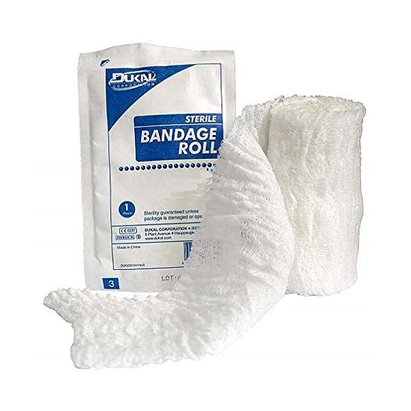 Dukal Sterile Gauze Bandage Roll 4.5" x 4.1 yds 6-Ply