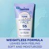 Coppertone Every Tone Invisible Finish Face Sunscreen SPF 55, Lightweight, Blends in Clear Sunscreen for All Skin Tones, 2 Fl Oz Tube