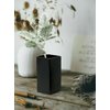 Serene Spaces Living Set of 2 Square Matte Black Ceramic Vase – Modern Black Square Vase Adds a Sleek Look to Any Space, Use for Home Décor, Event Centerpieces and Much More, 3” SQ x 6” H