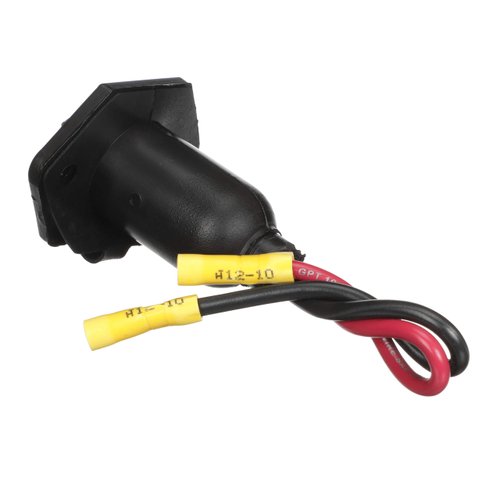 Attwood 14350-3 Medium-Duty Trolling Motor Connector, Female Receptacle, Boat Side, Weather Cover, Face Plate, 12-Volt DC