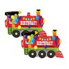 Set of 2 Happy Birthday Colorful Train 37" Foil Party Balloons