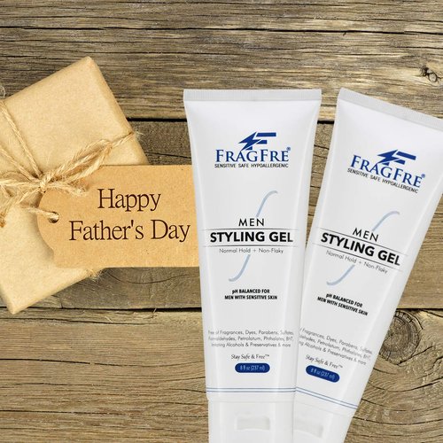 FRAGFRE Men's Firm Hold Hair Gel for Aggressive Styles - Paraben-Free Hypoallergenic Formula for Sensitive Skin, No Irritations - 8 oz