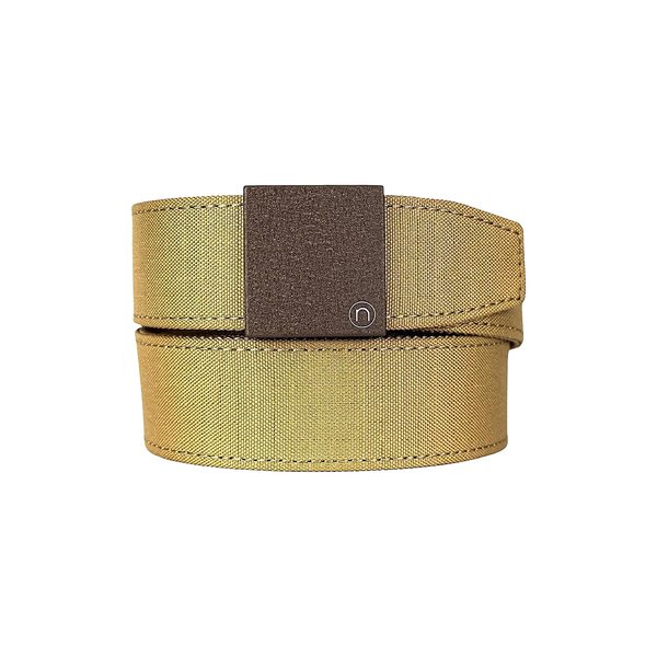 Men's Belt, Nexbelt EDC Supreme Appendix Coyote 38mm Nylon Gun Utility Harness Ratchet Belt for Concealed Carry