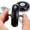 OwnMy 60mm x 18mm Luggage Suitcase Replacement Wheels, Rubber Swivel Caster Wheels Bearings Repair Kits, A Set of 4