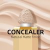 BEFIVECOK Liquid Concealer Makeup, Full Coverage Concealer, Cream Face Concealer with Cushion Applicator, Highly Pigmented, Natural-Looking, Long-lasting, Hydrating, Waterproof Concealer (#06 Warm Love)