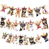 3Pcs Chihuahua Party Banner Chihuahua Dog Birthday Party Decorations Dog Party Supplies Chihuahua Birthday Cutout Banner for Pet Dog Theme Baby Shower Supplies