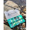 Evolution Outdoor 3500 Drift Series Fishing Tackle Tray – Seafoam Green, Tackle Box Organizer with Colorful Compartments, Clear Lid, 2 Latch Closure