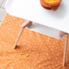 Bumkins Baby Splat Mat for Under High Chair, Babies Toddlers Eating Mess Mat, Waterproof Reusable Cloth for Arts and Crafts, Playtime Mat for Kids, Floors or Tables, Fabric 42inx42in, Boho Orange