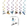 Skiing Birthday Party Supplies Skiing Party Decorations Include HAPPY BIRTHDAY Banner Balloons Cake Topper Cupcake Toppers Winter Sports Birthday Party Decorations