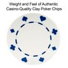 Trademark Games Poker Chips ? 100-Piece Set of 11.5-gram Blackjack Chips with Suited Design ? Made of Composite Resin for Texas Holdem (White)