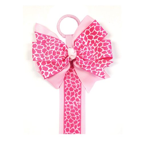 allydrew Hair Clip and Hair Bow Holder, Pink Leopard