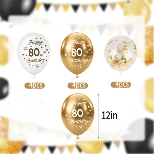 Hongplus White Gold 50th Birthday Balloons Pack of 15 Men Women Happy 50th Birthday Party Deocorations Supplies Men Women Happy 50th Birthday Ballloons Latex Confetti Balloons 12inch & Ribbon