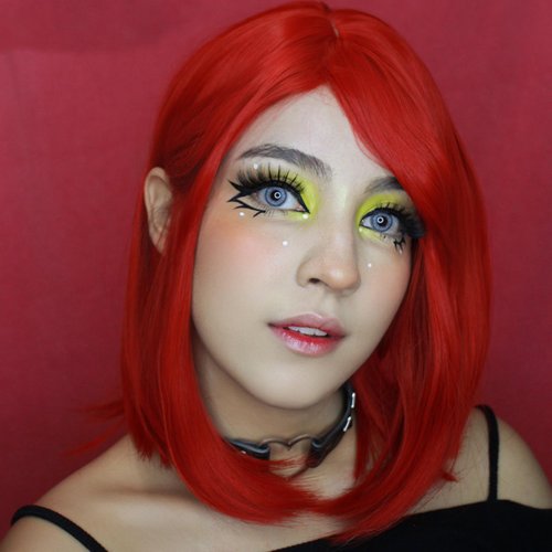 BEAUTIFA Red Bob Wig with Bangs for Women 12 Inch Short Straight Red Wigs Synthetic Colored Wigs