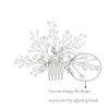 inSowni 40 Pack Bridal Wedding Hair Side Combs+U Shaped Hair Pins Clips Pieces Jewelry Rhinestone Pearl Flower Accessories for Women Brides Girls