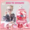 Claw Machine for Kids,Mini Rabbit Vending Machines with LED Lights & Sound & Mini Plush Dolls,Candy Grabber Prize Dispenser Bunny Toy,Electronic Arcade Game Machine for Party Birthday
