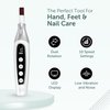 PediLux Pro Professional Manicure Pedicure Kit, Cordless Electric Nail File Set, Nail Drill Machine, Toe Nail Dremel Tools, Filer, Buffer, Sander, Thick Toenail Grinder, Remove Cuticles & Callus