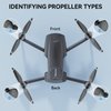 Bwine 4 Pcs Original Propeller for Bwine F7MINI RC Drone Quadcopter Blades - Black