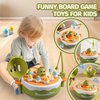 Fugacus Dinosaur Rotating Board Game | Family Game Toys | Music Rotating Board Game | Birthday Gifts for Boys and Girls Aged 6-8 | Toys for 3-6 Years Old | 4-in-1 Board Game | Reaction Training Game