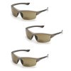 Elvex RX-350BR-2.0 Diopter Safety Glasses, Brown Lens (3 Pair) (2.0 Lens)