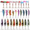 Fishing Lures Kit, 60pcs Tackle Box with Tackle Included Rooster Bait Tail Lures Spinner Baits Spoon Lures Hard Baits Crankbaits Topwater Lures Fishing Lures for Bass Trout Crappie Walleye Fishing