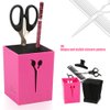 Salon Scissors Holder Hairdressing Scissors Storage Case Keeper Acylic Hairdressing Combs Clips Desktop Desk Organizer Anti-skid Scissors Storage Box Accessories for Hair