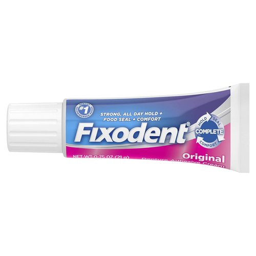 Fixodent Denture Adhesive Cream Original 0.75 oz (Pack of 3)