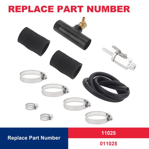 Auxiliary Fuel Tank Install Kit Fit for Ford Dodge Ram Chevy Silverado GMC Replaces 11025,Auxiliary Fuel Tank Gravity Fueled Auxiliary Fuel Tank with 1 1/2" Fill Line