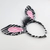 UUYYEO Zebra Ears Headband Tail and Bowtie Party Hair Hoop Cosplay Head Band Halloween Hairband Cute Hair Band Animal Costume Accessories