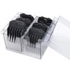 Clipper Blade Holder Plastic Storage Box Hair Clipper Blades Storage Case Clipper Guide Comb Organizer Hair Salon Supplies for Barber Hairdresser Stylist Clipper Guard Organizer
