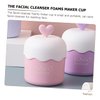 Beatifufu 2 Pcs Face Wash Foam Cup Face Foam Maker Rich Cream Foamer Skincare Rich Foam Maker Marshmallow Whip Maker Skincare Face Wash Foam Maker Cleansing Plastic Shampoo