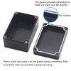 Zulkit Project Box ABS Plastic IP65 Waterproof Dustproof Electrical Junction Box Enclosure Black 3.94 x 2.68 x 1.97 inch (100X68X50mm) (Pack of 2)