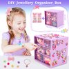 Toddler Toys for Ages 5-7 Girls Jewelry Set,51 Pcs Kids Toys for girls age 8-10 Clip on Earrings,Princess Toys Adjustable Ring,Girls Toys Age 3 4 5 6-8 Year Old Birthday Christmas Gifts Hair Clip