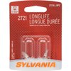 SYLVANIA 2721 Long Life Miniature Bulb, (Contains 2 Bulbs)