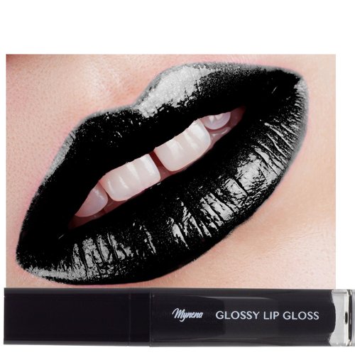 Mynena Black Lip Gloss High Shine Non-Sticky Glossy Lightweight Lip Color | Blake