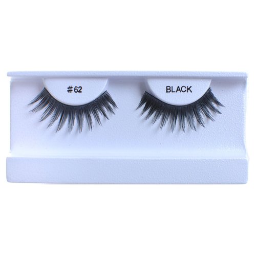 30 Pairs False Eyelashes Fake Eyelashes 100% Human Hair Black #62