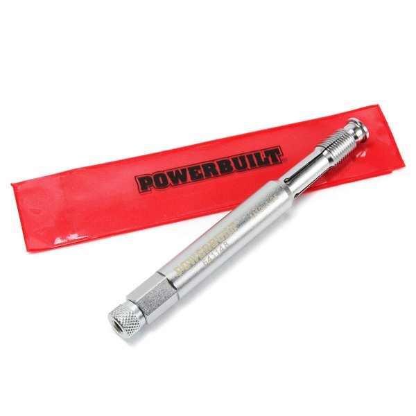 Powerbuilt 12mm Back Tap Spark Plug Thread Repair Tool, Straightening Tool, Motorcycle Spark Plugs, Repairs Damaged Threads, Collapsible Design - 641148