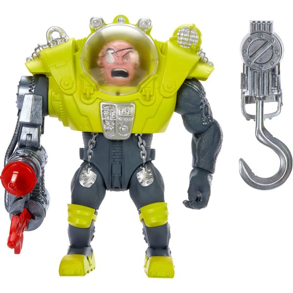 Mattel Street Sharks Action Figure with Spring-Fired Speargun Accessory, Dr Piranoid Collectible Toy Inspired by 90s TV Villain, 6-Inch