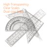Akuoly Math Compass Geometry Drafting Compass Kit with Ruler Protractor Set Squares and More for Students Math Starters Drawing Circles