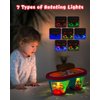 Baby Toys for 6 to 12 Months, Drum Musical Instruments Rotating Light Up Toys for 12-18 Months Kids, Tummy Time Toys for Baby 0-3-6-9 Months, Walker for Baby Boy Girl Toys 1 Year Old (Blue)