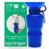 Springer Dog Water Bottle | Portable Travel Water Bottle Dispenser for Dogs - As Seen on Shark Tank | Patented, Leak-Proof Bottles Fill Bowl with Water - Ideal for Walking | BPA-Free 22oz Indigo
