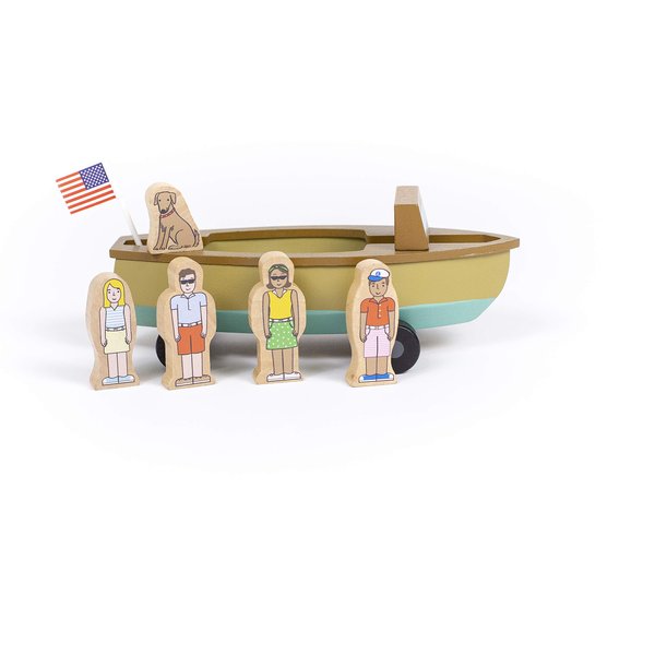 Jack Rabbit Creations Magnetic Vintage Lake Boat