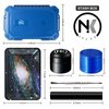 NKTOLEE Blue Storage Box ABS Plastic Storage Container with Lock - Smell Proof Waterproof Box Suit for Travel Storage Box Smell Proof Humidor Box