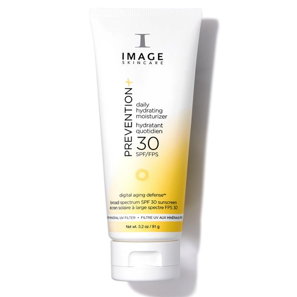 IMAGE Skincare, PREVENTION+ Daily Hydrating Moisturizer SPF 30, Zinc Oxide Face Sunscreen Lotion with Sheer Finish, Amazon Exclusive, 3.2 oz