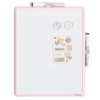U Brands Contempo Magnetic Dry Erase Board Kit, Set of 15, 11”x14”, Pink Soft Dye Modern Frame, Includes Magnets, Markers