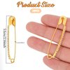 24Pcs Gold Rhinestone Safety Pins Gold Brooch Sweater Shawl Clips Women Brooch Pins Faux Crystal Pearl Brooches Safety Pins for Women or Girls Skirts Sweater Scarf Lapel Hat Accessories