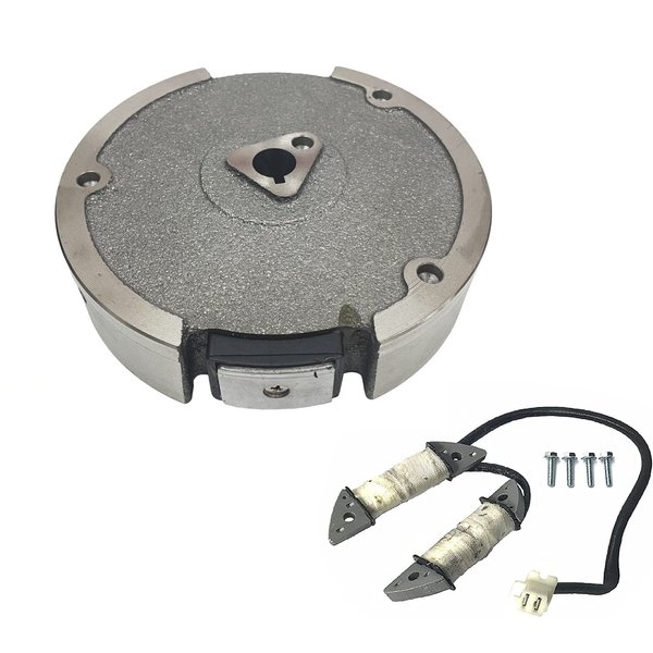 POWER PRODUCTS Flywheel W/Magneto & Parallel Charging Coil 12VDC for Headlight on Harbor Freight Predator by Rato 212CC 6.5 HP Gas Engine 0.68” Flywheel Bore Size (Medium)